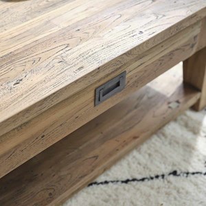 Table basse en bois de teck recyclé