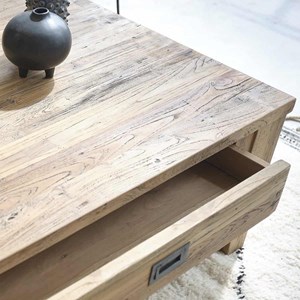 Table basse en bois de teck recyclé