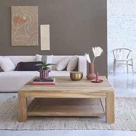 Table basse en bois de teck