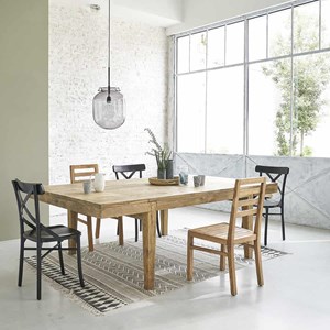 Table en teck recyclé 12 pers