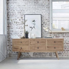 Commode en bois de mindi 6 tiroirs