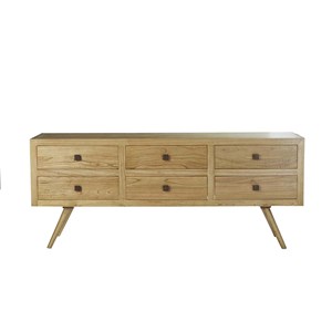 Commode en bois de mindi 6 tiroirs