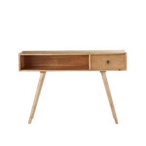 Console en bois de mindi avec tiroir