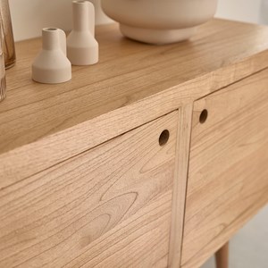 Commode en bois de mindi 2 portes