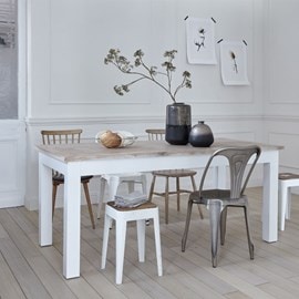 Table acajou et teck 8 à 10 pers