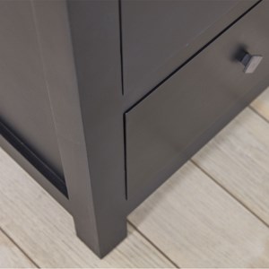 Meuble tv acajou et teck 4 tiroirs