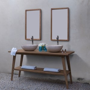 Meuble salle de bain en teck 150