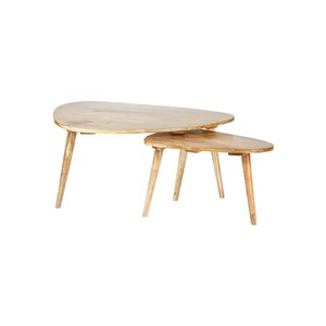 Lot 2 tables basses scandinaves mindi