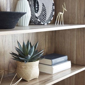 Bibliothèque en mindi massif 120 cm