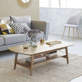 Table basse en bois de mindi