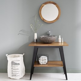 Meuble salle de bain en teck