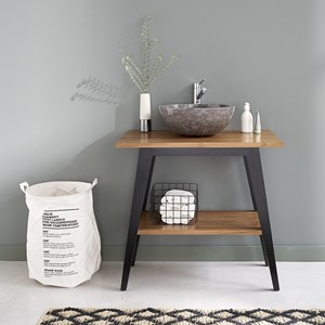 Meuble salle de bain en teck