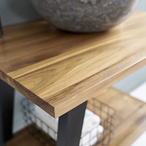 Meuble salle de bain en teck