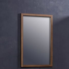Miroir en bois de teck 80