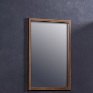 Miroir en bois de teck 80