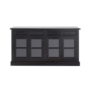 Buffet acajou 4 tiroirs 2 placards