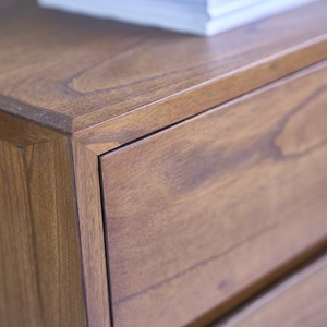 Meuble tv en mindi finition noyer