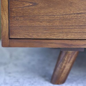 Meuble tv en mindi finition noyer