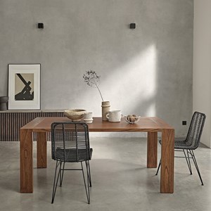 Table finition noyer 8 à 10 pers