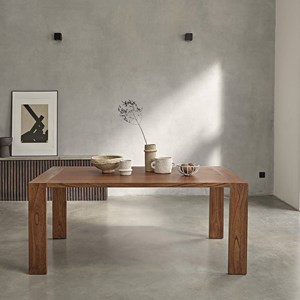 Table finition noyer 8 à 10 pers