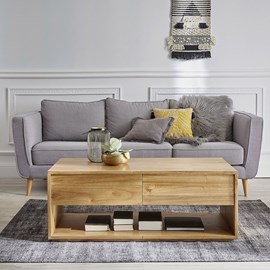 Table basse en bois de mindi