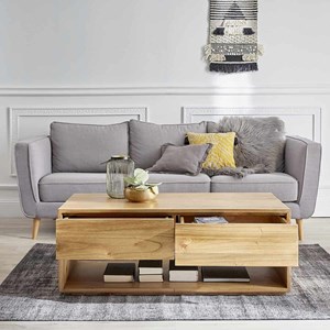 Table basse en bois de mindi