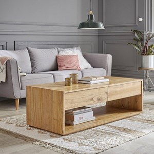 Table basse en bois de mindi