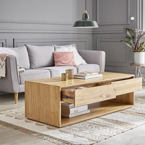 Table basse en bois de mindi