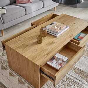 Table basse en bois de mindi