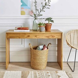 Console en bois de mindi avec tiroir