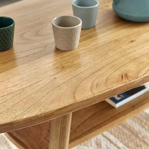 Table basse en bois de mindi