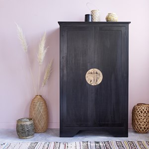 Armoire en bois d'acajou massif