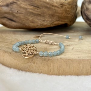 Bracelet zen en aigue marine