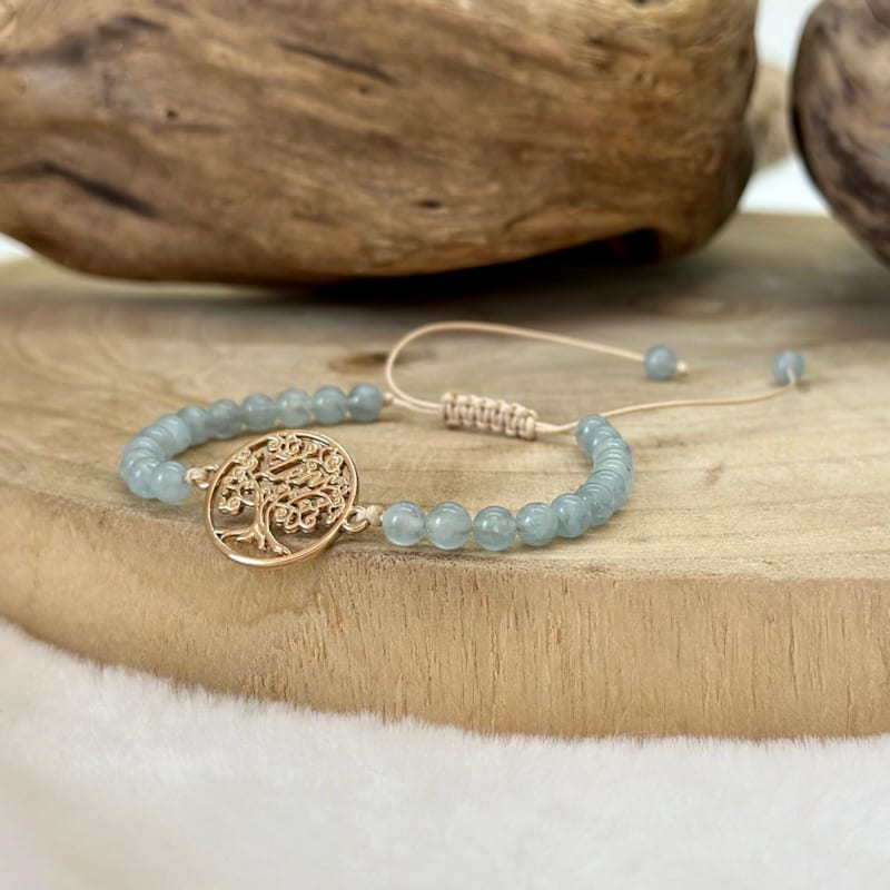 Bracelet zen en aigue marine (Natura-Zen) - Image 1