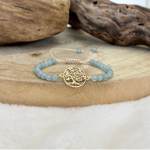 Bracelet zen en aigue marine