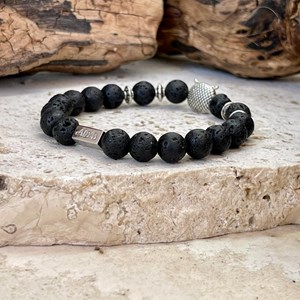Bracelet de vitalité en pierre de lave