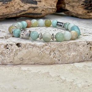 Bracelet équilibre buddha en amazonite