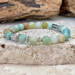 Bracelet équilibre buddha en amazonite