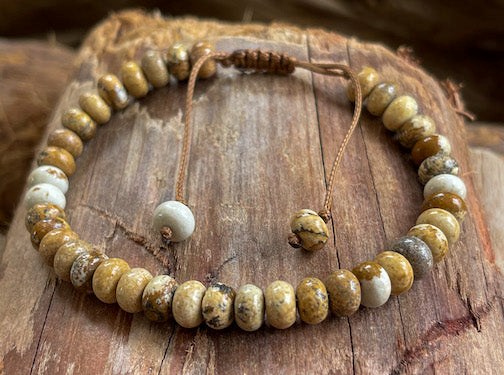 Natura-Zen - Bracelet harmonisation en  jaspe paysage
