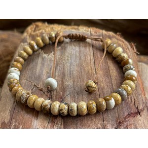 Bracelet harmonisation en jaspe paysage
