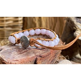 Bracelet de confiance en quartz rose