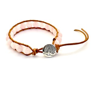 Bracelet de confiance en quartz rose