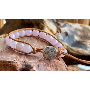 Bracelet de confiance en quartz rose