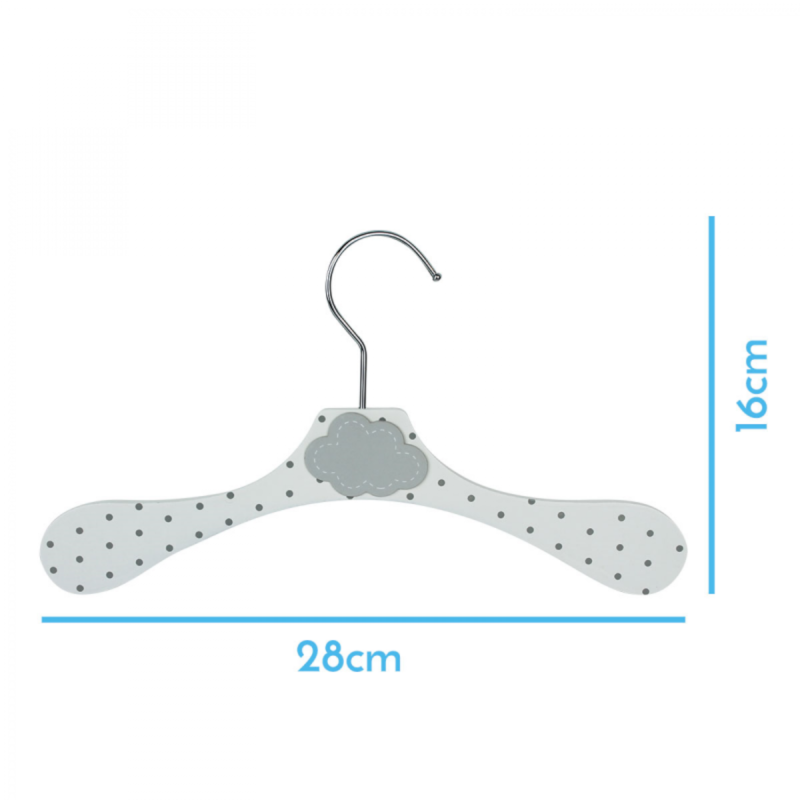 Lot de 10 cintres pour enfant (Monsieur Bébé) - Image 1