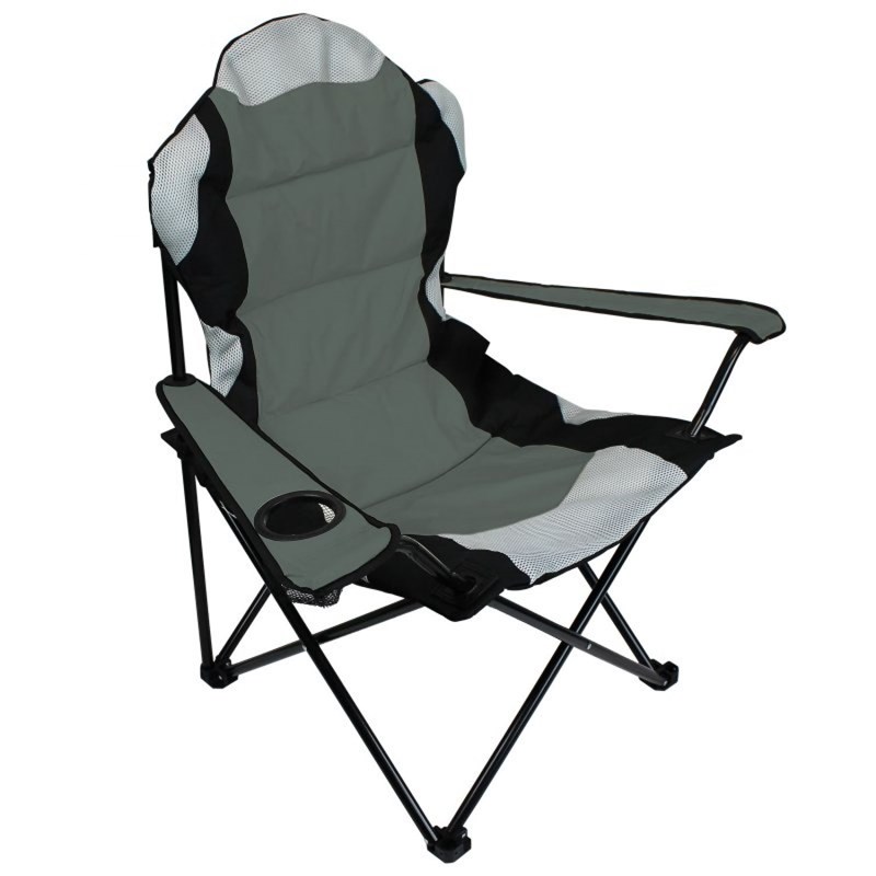 Linxor - Chaise de camping pliable gris