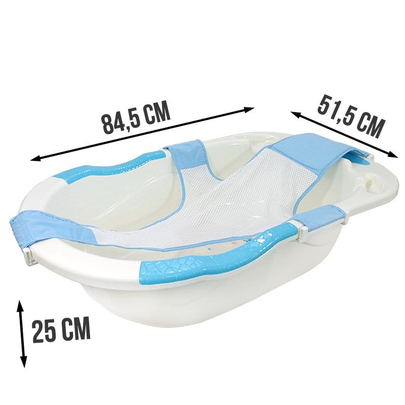 BAIGNOIRE BLEUE ÉVOLUTIVE POUR BÉBÉ 