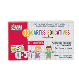 32 cartes éducatives en anglais