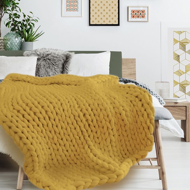Plaid grosse maille XXL