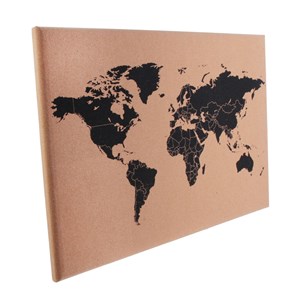 Carte du monde en liège happy working