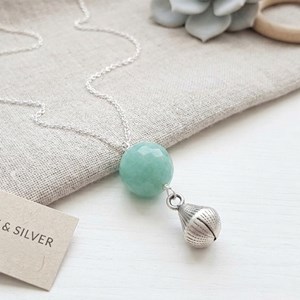 Bola de grossesse quartz bleu argent 925